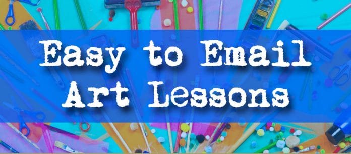 easy to email art lessons