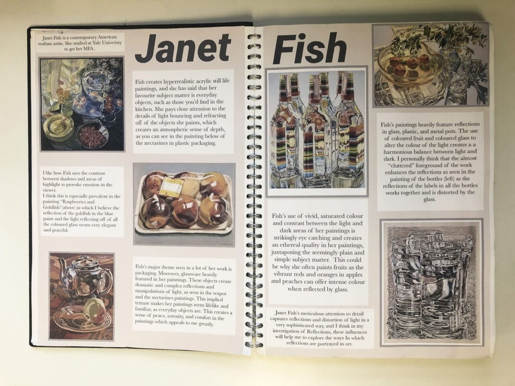 Janet Fish Research Page