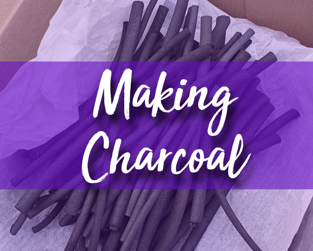 How to make drawing charcoal sticks 