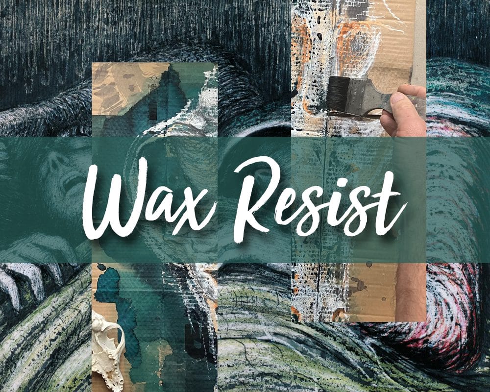 Big Brave Drawing Techniques Wax Resist The Arty Teacher