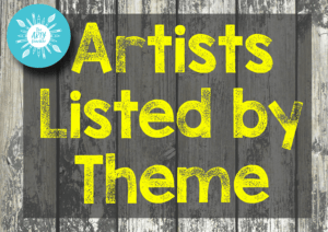 artists listed by theme