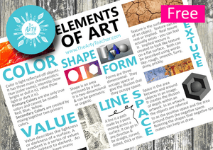 Elements of Art Poster – Great for Display