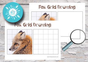 Fox Grid Drawing