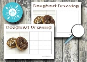 Doughnuts Grid Drawing