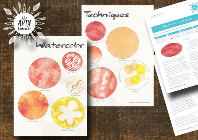 Watercolor Art Lessons - Teaching Watercolor - The Arty Teacher