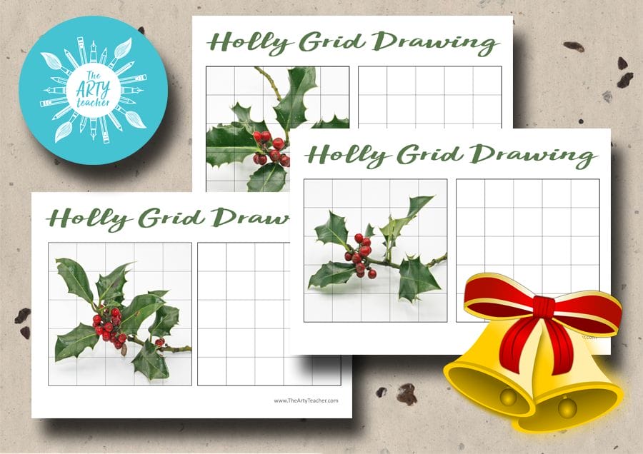 How to Draw Holly for Christmas