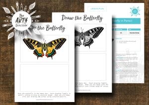 Draw the Butterfly Sub/Cover Lesson (Insects)