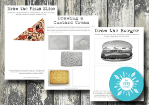 Drawing Food – 3 Activities Pack