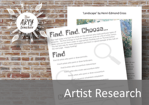 Find, Find, Choose – Artist Research Hunt