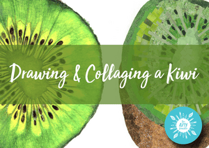 Drawing and Collaging a Kiwi UK Hybrid Teaching