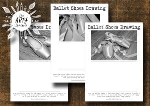 Drawing Ballet Shoes