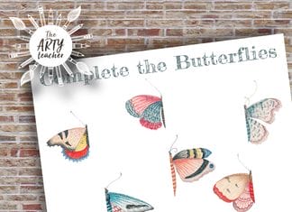 Complete the Vintage Butterflies