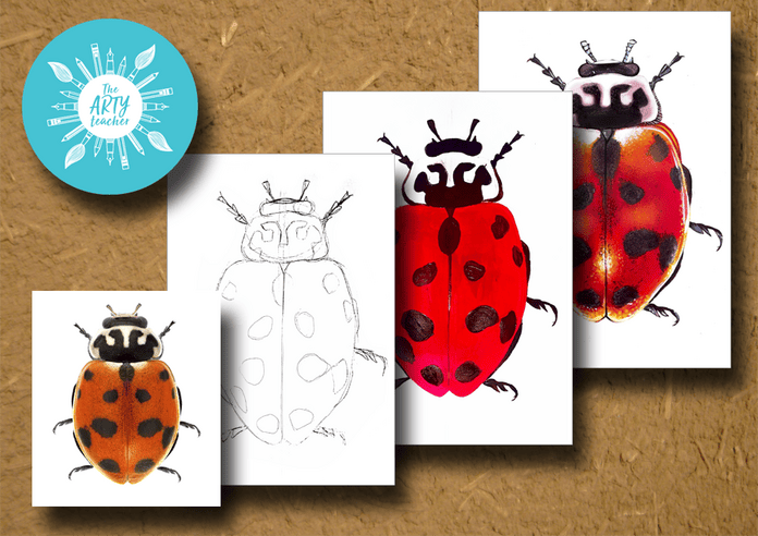 Painting a Ladybird with Acrylic