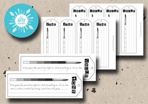 Tonal Value Scale Bookmark – Great Starter Activity