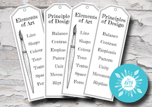Elements and Principles Bookmark