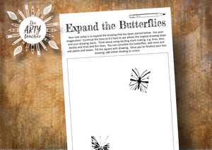 Expand the Drawing – Butterflies