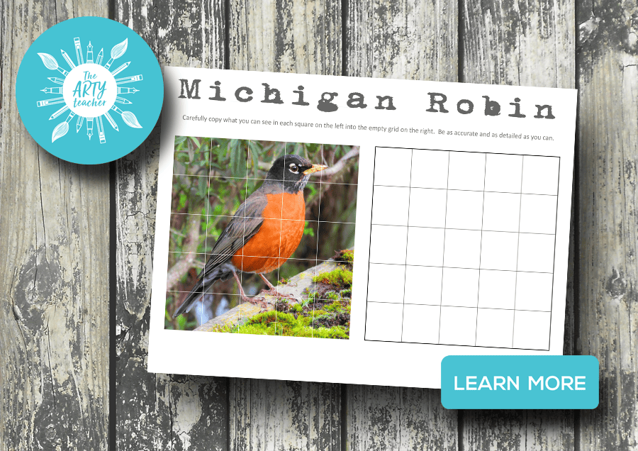 How to draw a Michigan Robin