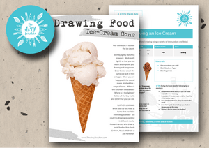 Drawing an Ice Cream Cover Lesson